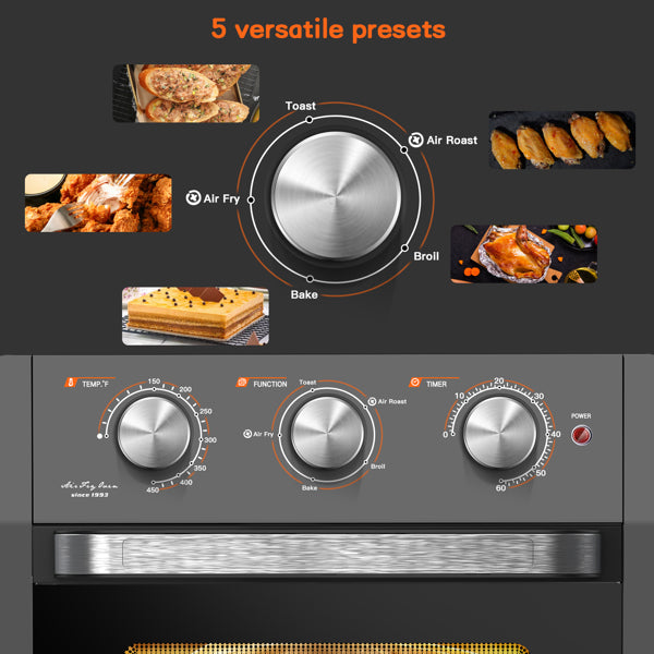 19QT 1300W Air Fryer Toaster Oven - Chef Essential by Chef Darlene Jones